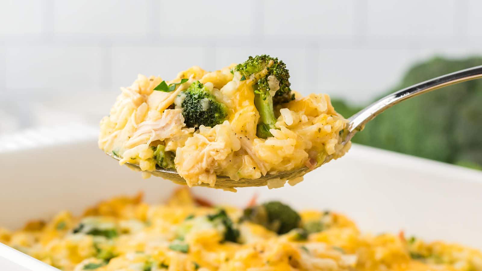 Chicken Broccoli Rice Casserole recipe by Cheerful Cook.