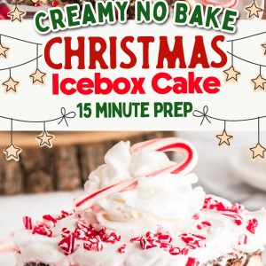 Christmas Icebox Cake recipe by Cheerful Cook.