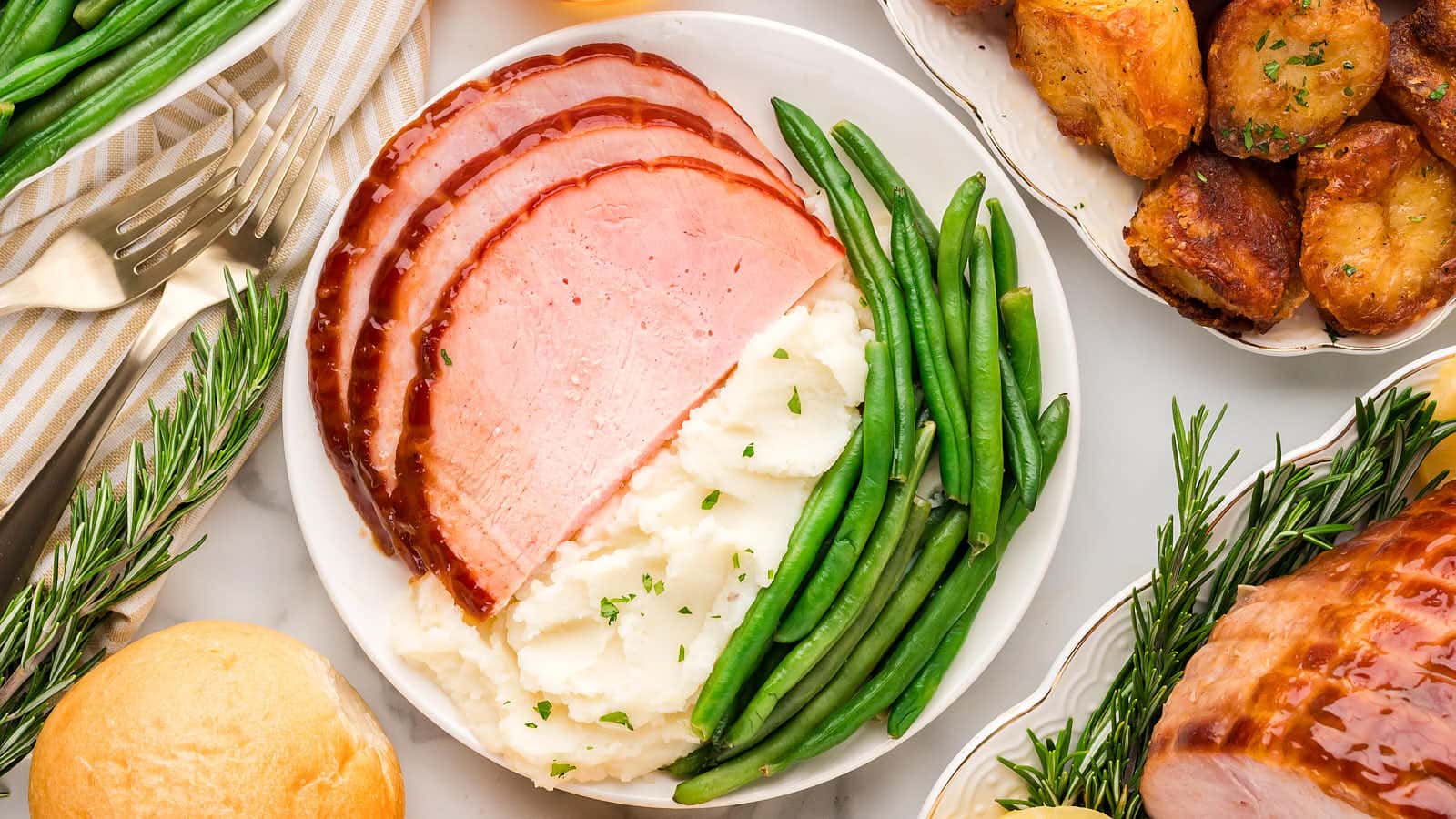 Crock Pot Ham recipe by Cheerful Cook.