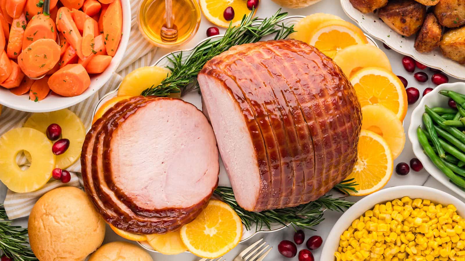 Crock Pot Ham recipe by Cheerful Cook.