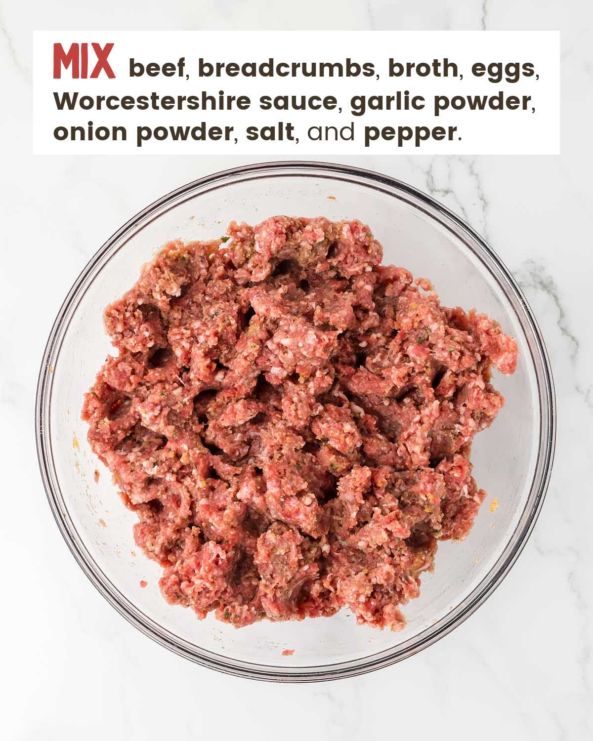 Ground beef mixture in a bowl.