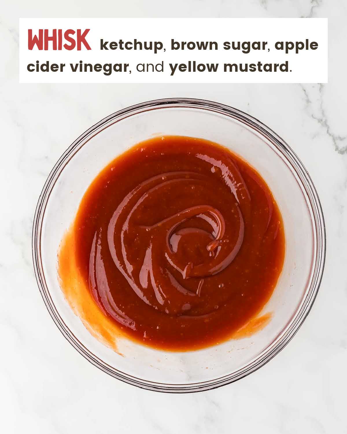 Ketchup glaze for meatloaf in a bowl.