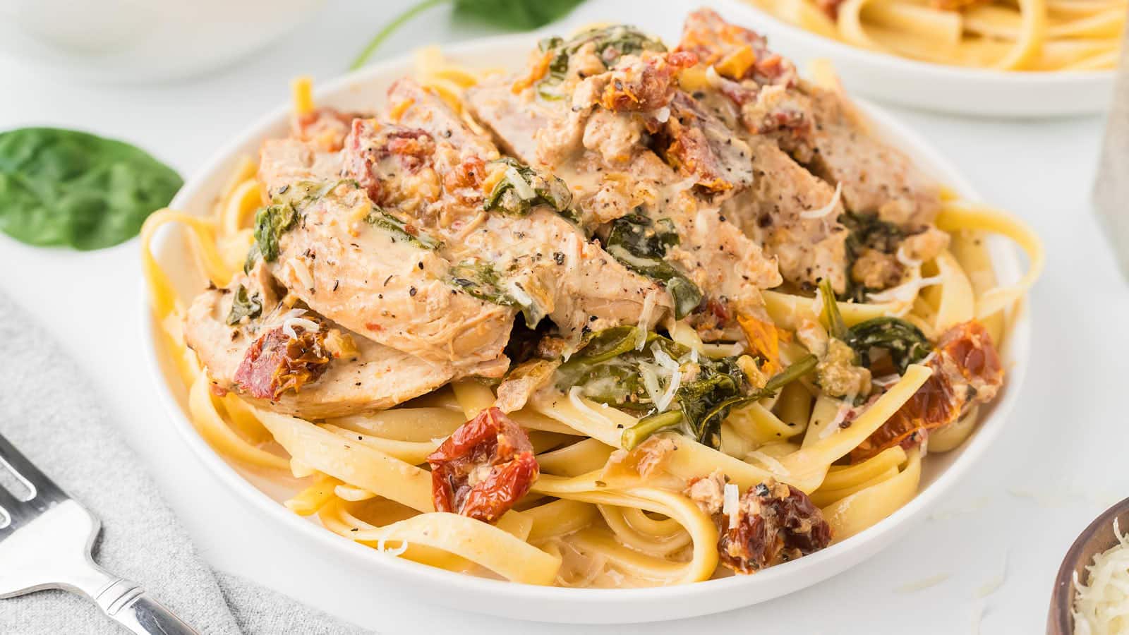 Crockpot Tuscan Chicken recipe by Cheerful Cook.