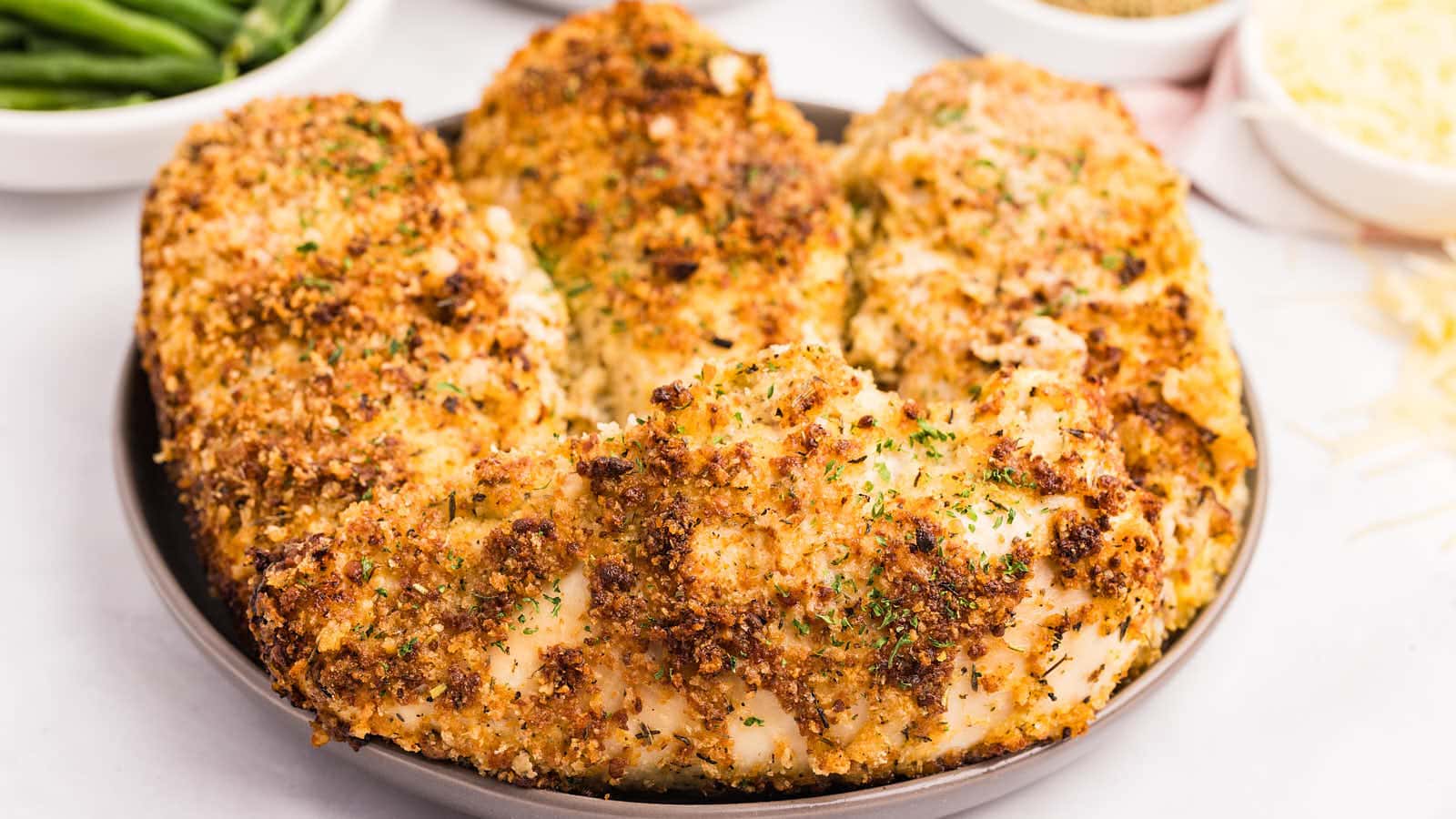 Parmesan Crusted Chicken recipe by Cheerful Cook.