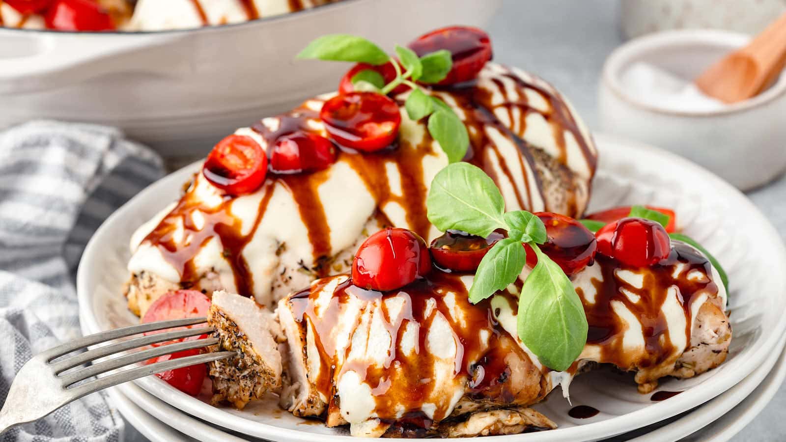 Chicken Caprese recipe by Cheerful Cook.