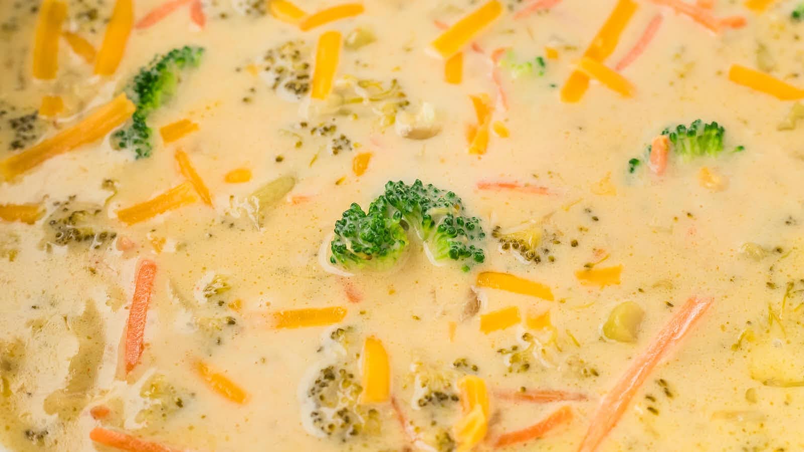 Crockpot Broccoli Cheddar Soup recipe by Cheerful Cook.