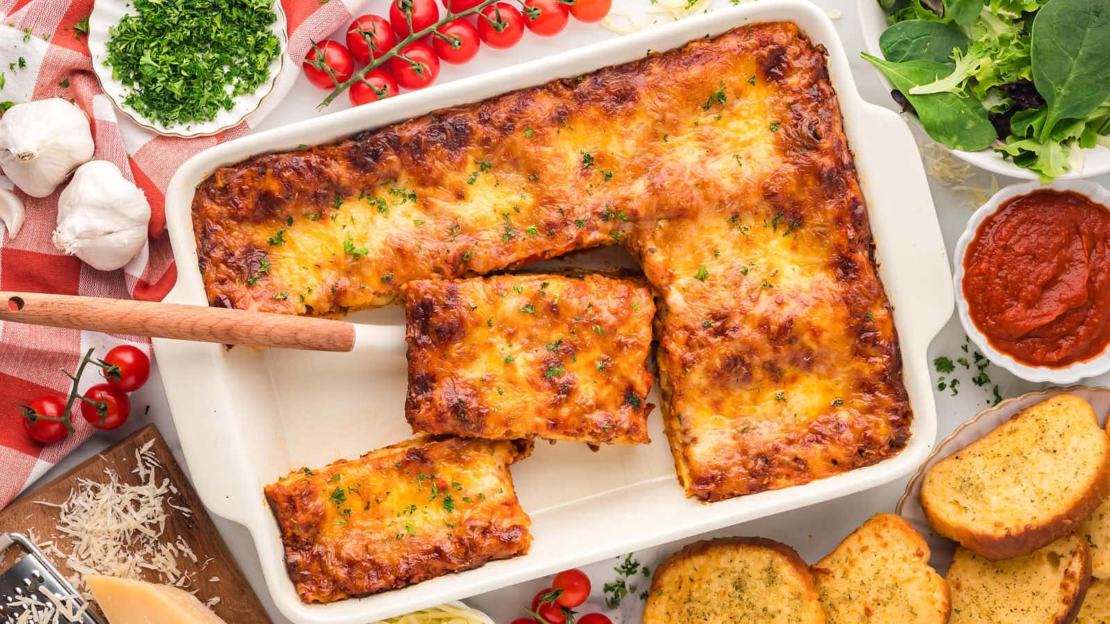 Lasagna recipe by Cheerful Cook.