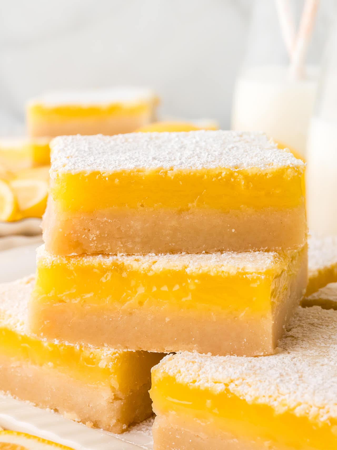A stack of Lemon Bars.