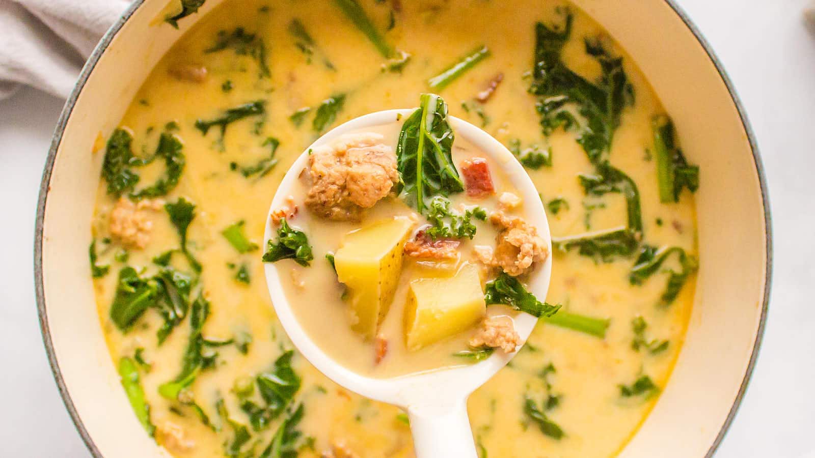 Zuppa Toscana recipe by Cheerful Cook.