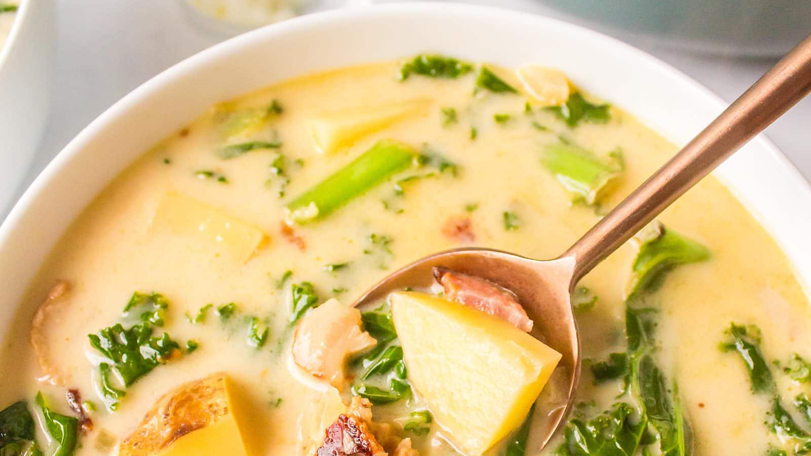 Zuppa Toscana recipe by Cheerful Cook.