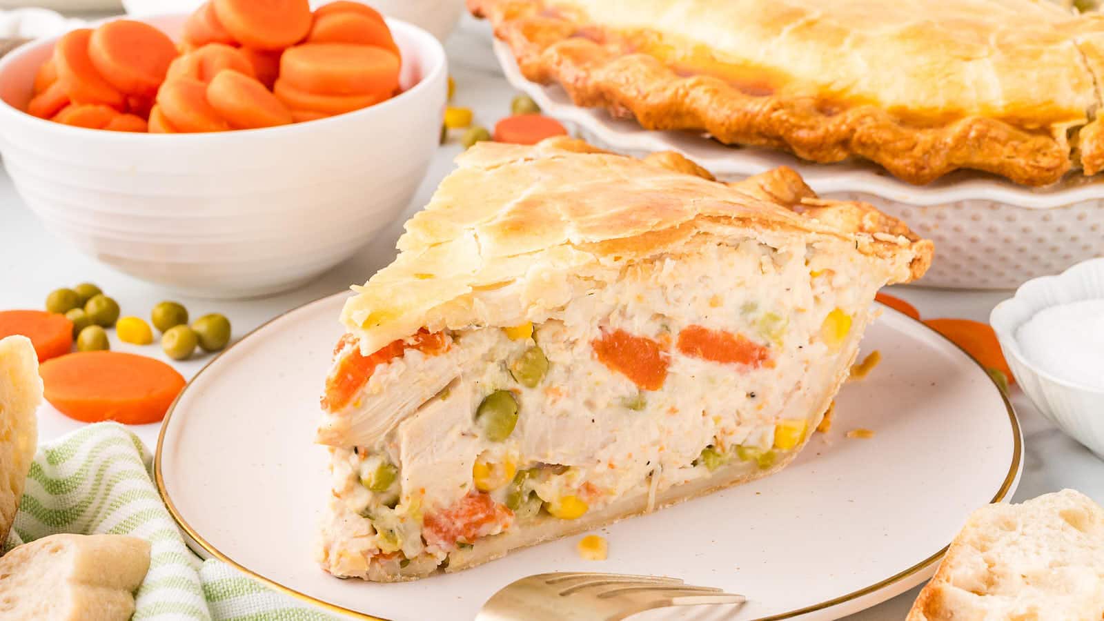 Chicken Pot Pie recipe by Cheerful Cook.