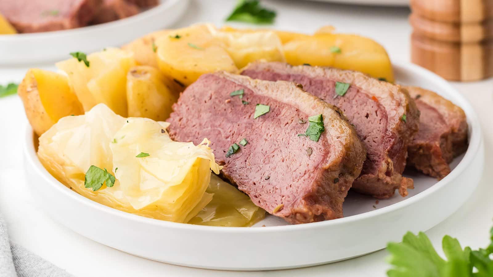Corned Beef and Cabbage recipe by Cheerful Cook.