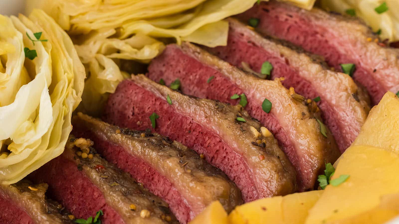 Corned Beef and Cabbage recipe by Cheerful Cook.
