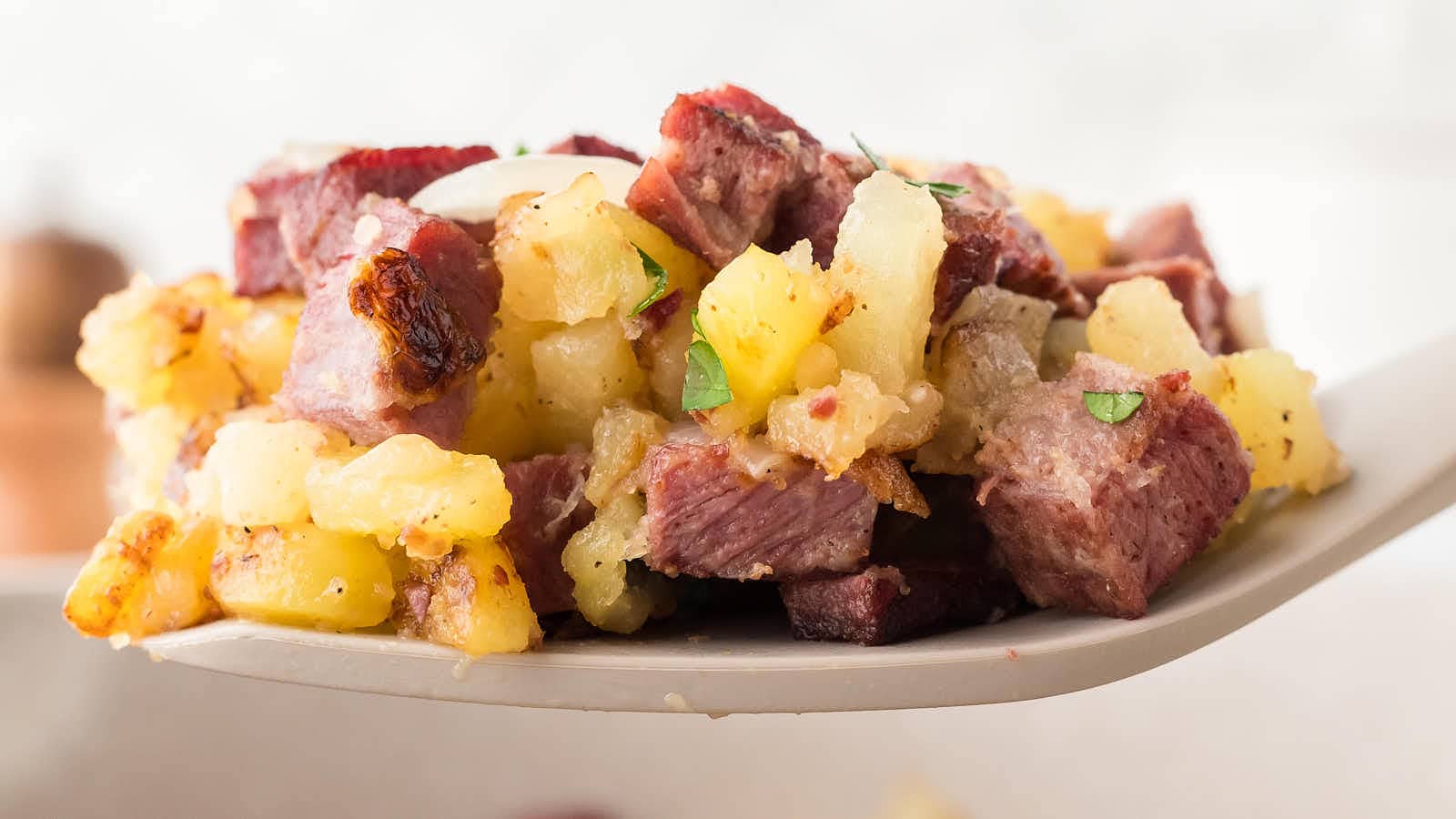 Corned Beef Hash recipe by Cheerful Cook.