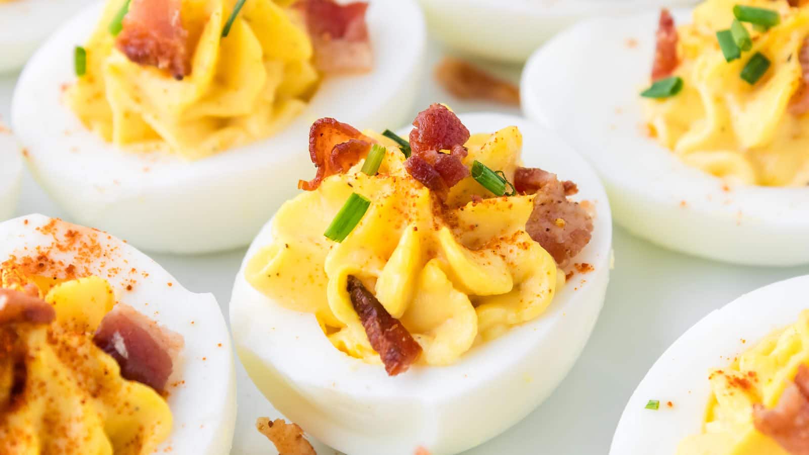 Million Dollar Deviled Eggs recipe by Cheerful Cook.