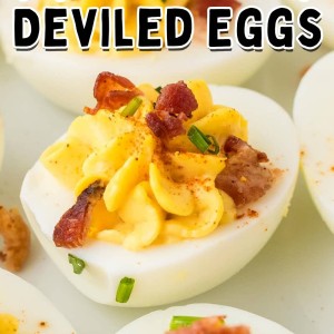 Million Dollar Deviled Eggs recipe by Cheerful Cook.