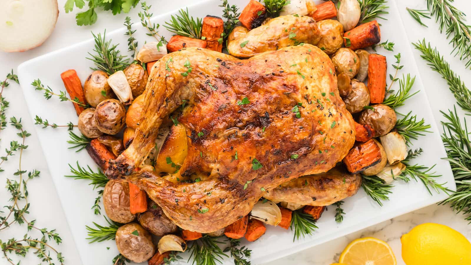 Roast Chicken recipe by Cheerful Cook.