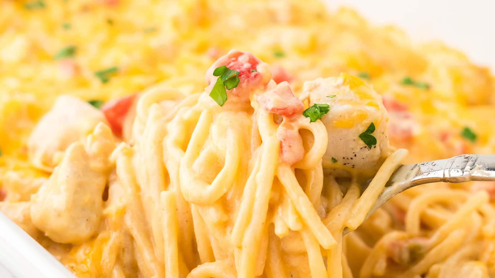 Spaghetti with Rotel recipe by Cheerful Cook.