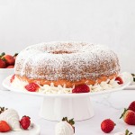 Strawberry Bundt Cake recipe by Cheerful Cook.
