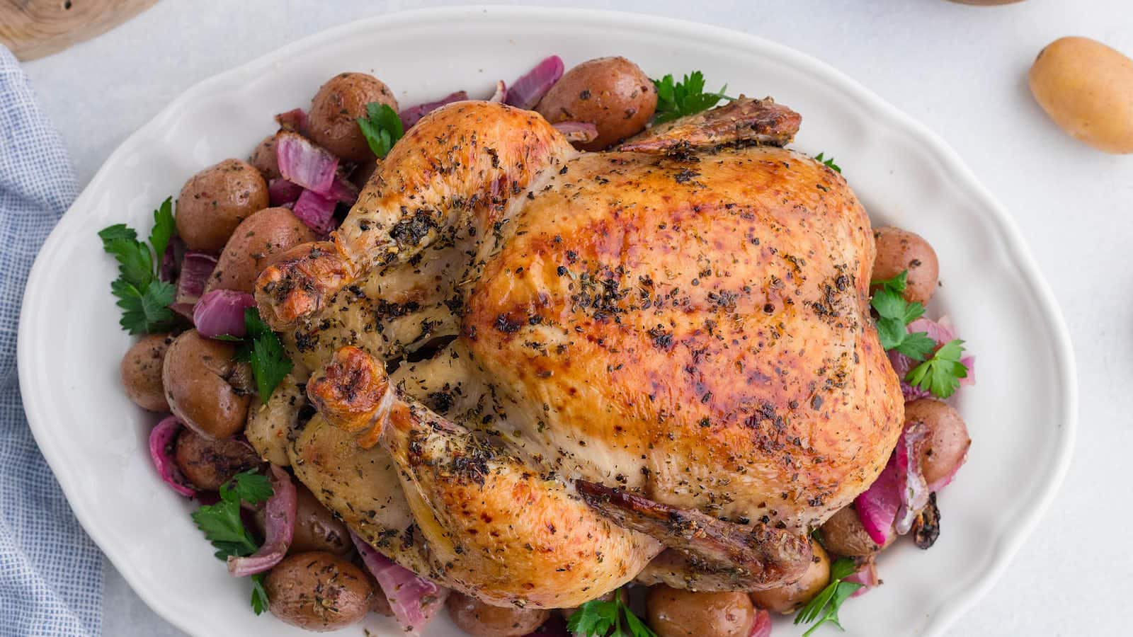 Greek chicken recipe by Cheerful Cook.