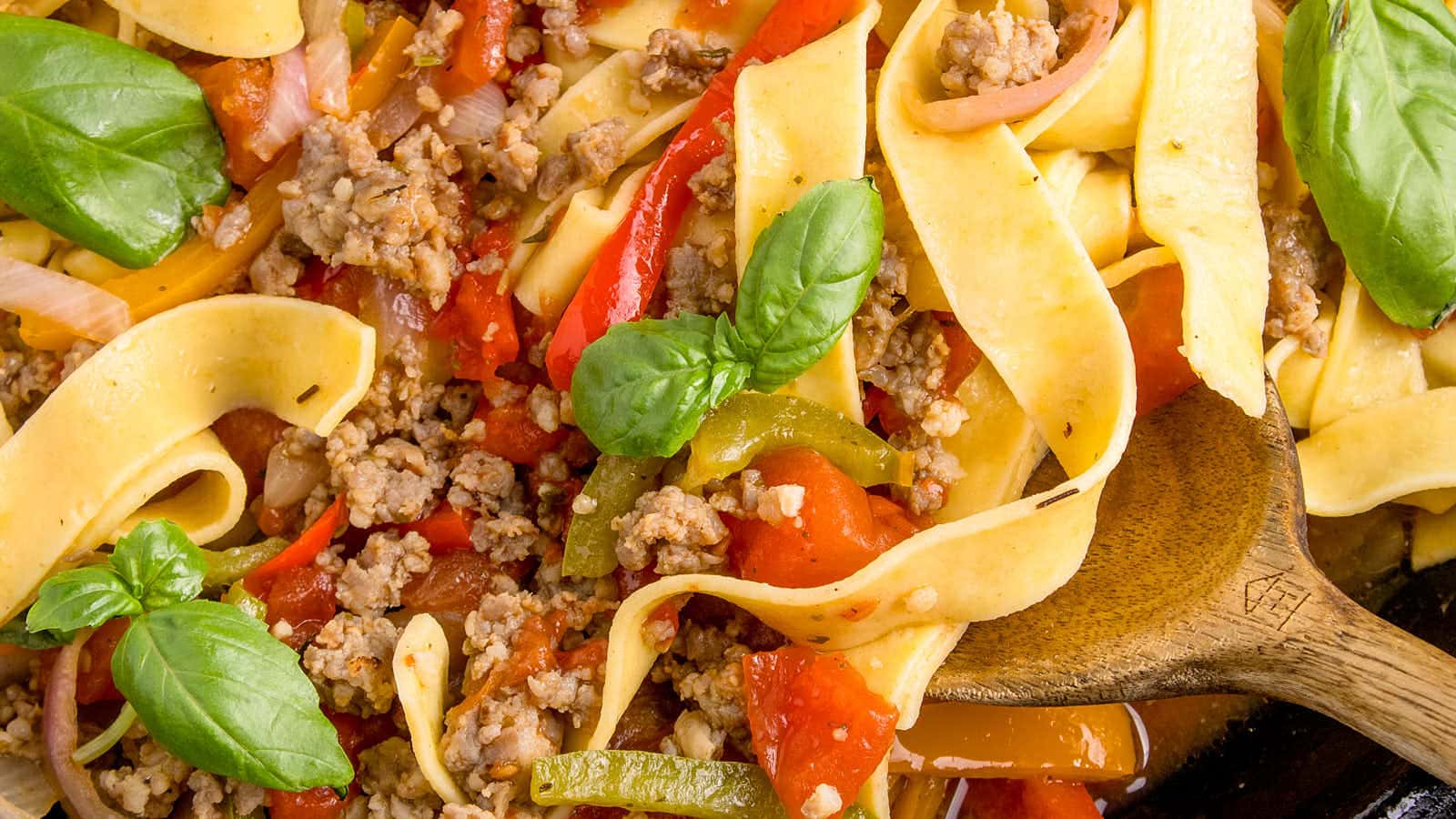 Italian Drunk Noodles recipe by Cheerful Cook.