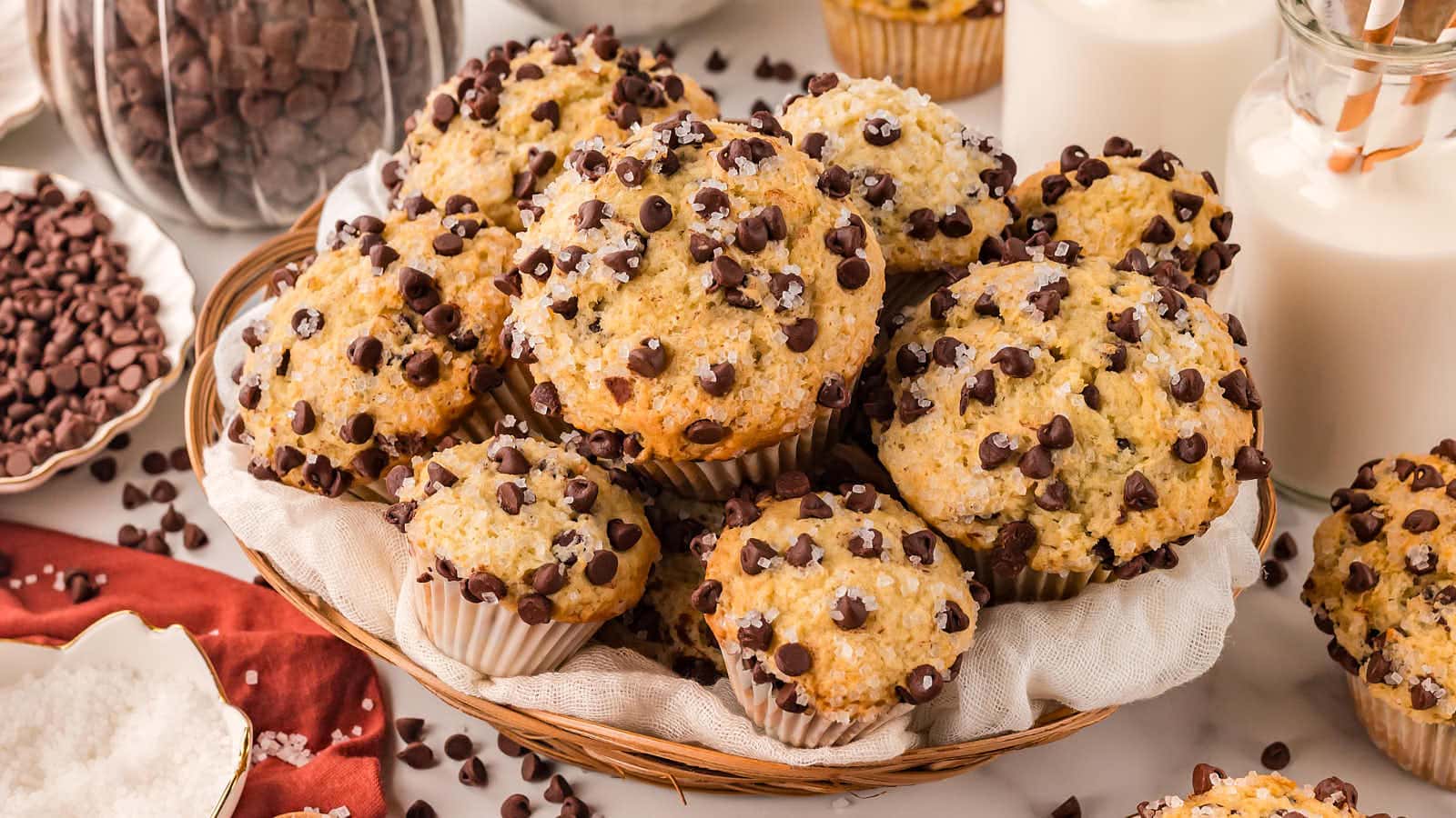 Chocolate Chip Muffins recipe by Cheerful Cook.