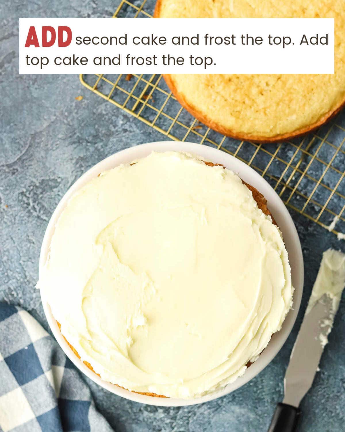 A frost cake layer.