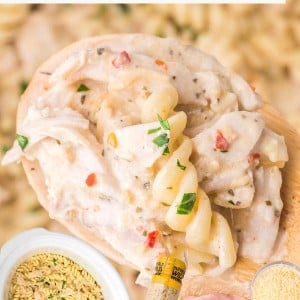 Garlic Parmesan Chicken Pasta recipe by Cheerful Cook.