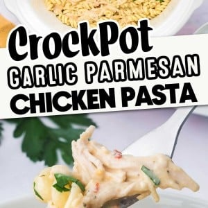 Garlic Parmesan Chicken Pasta recipe by Cheerful Cook.
