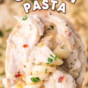 Garlic Parmesan Chicken Pasta recipe by Cheerful Cook.