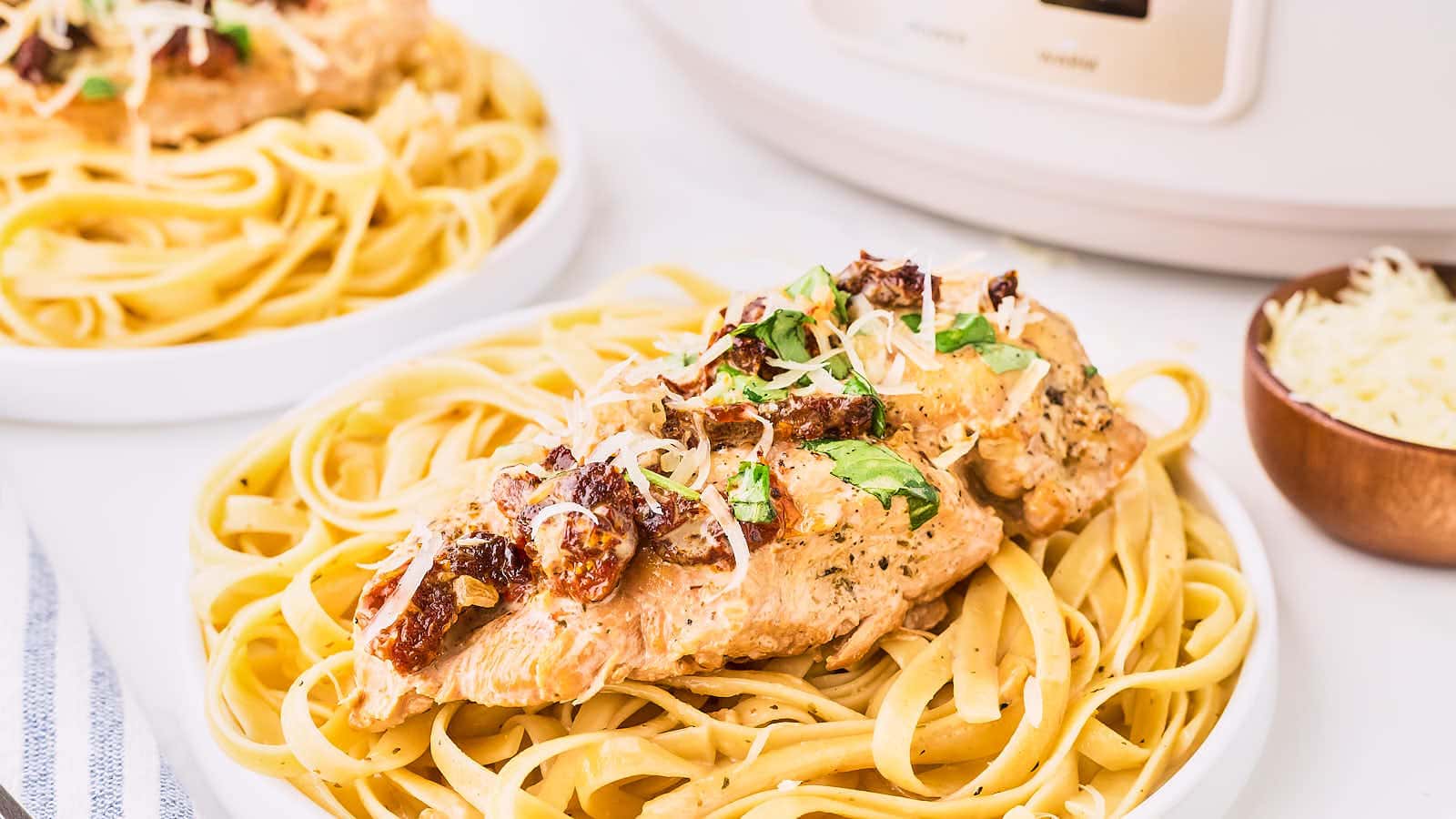 Crockpot Marry Me Chicken recipe by Cheerful Cook.