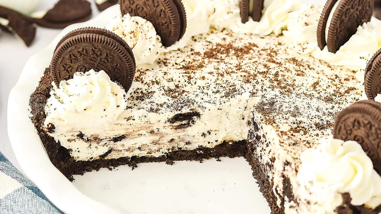 No-Bake Oreo Pie recipe by Cheerful Cook.