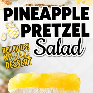 Pineapple Pretzel Salad recipe by Cheerful Cook.