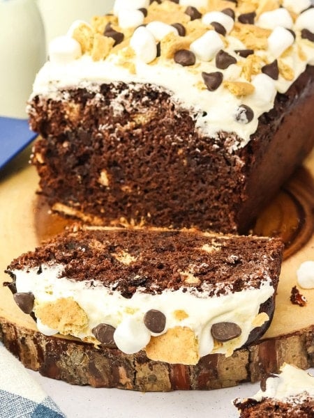 Sliced S'mores Bread.