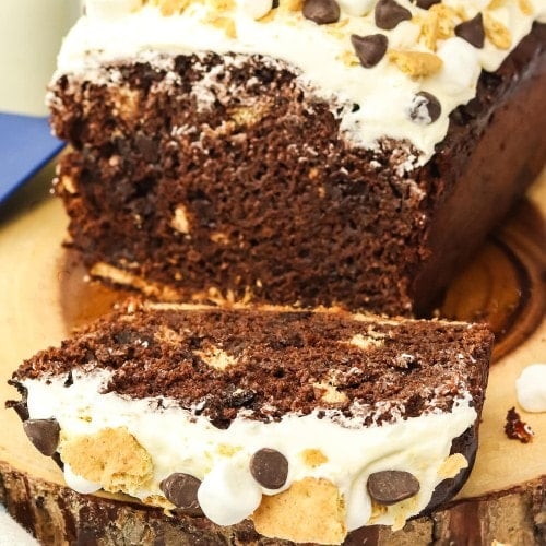Sliced S'mores Bread.