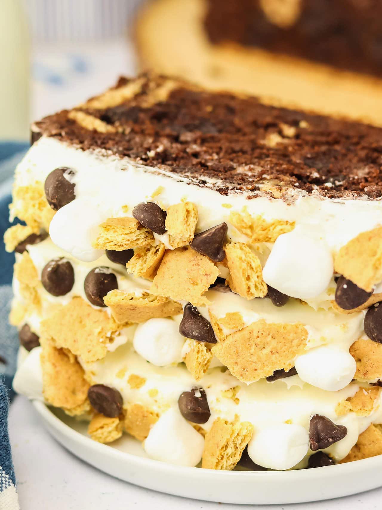 A stack of S'mores bread slices.