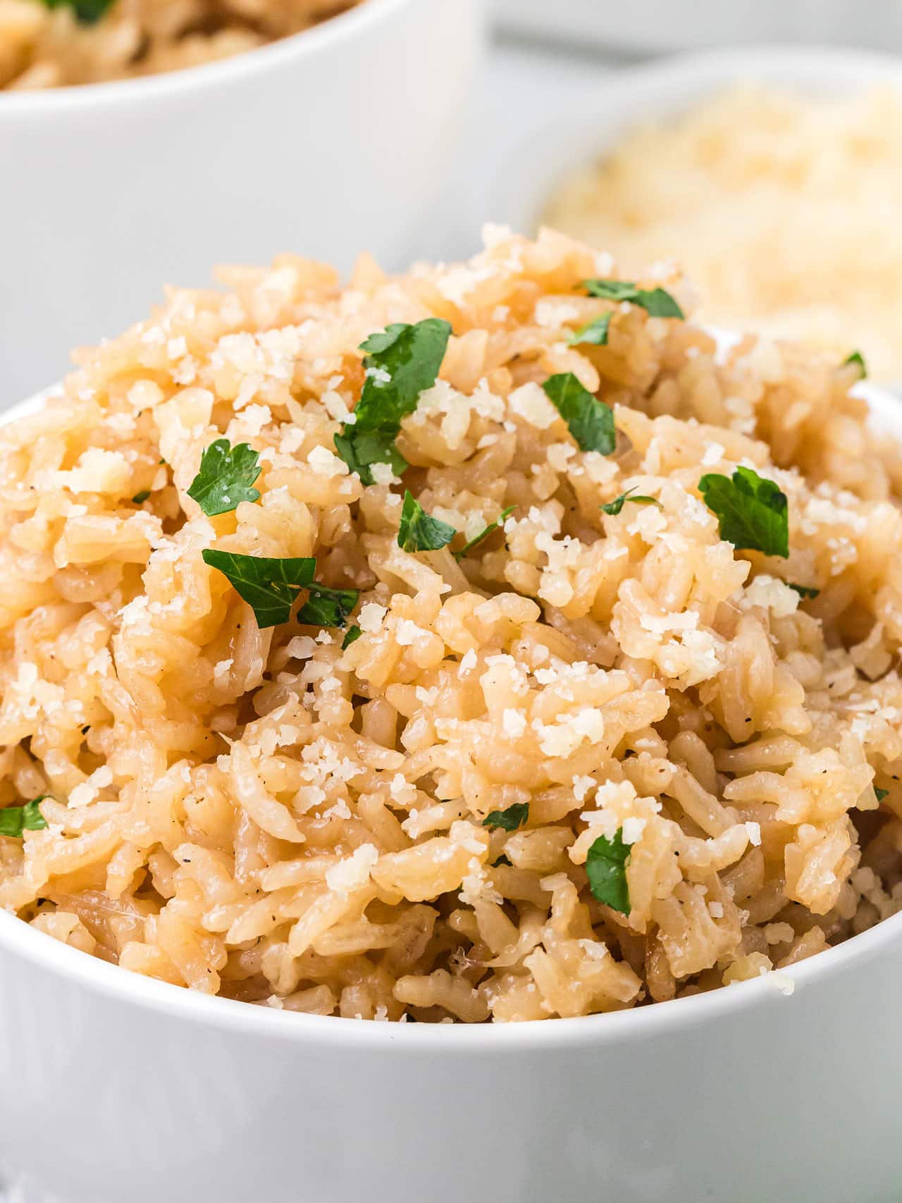 A bowl full of Stick of Butter Rice.