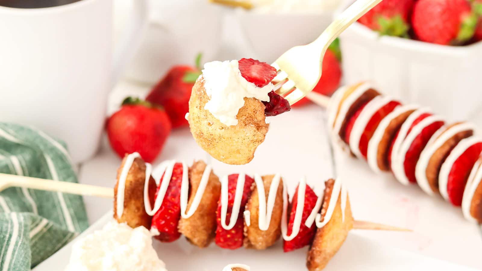 Strawberry Shortcake Kebobs recipe by Cheerful Cook.