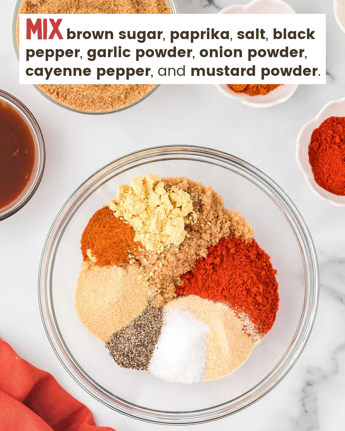 Spices in a bowl for Pulled Pork.