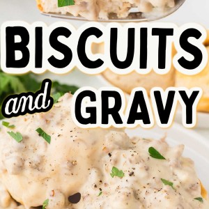 Biscuits and Gravy recipe by Cheerful Cook.