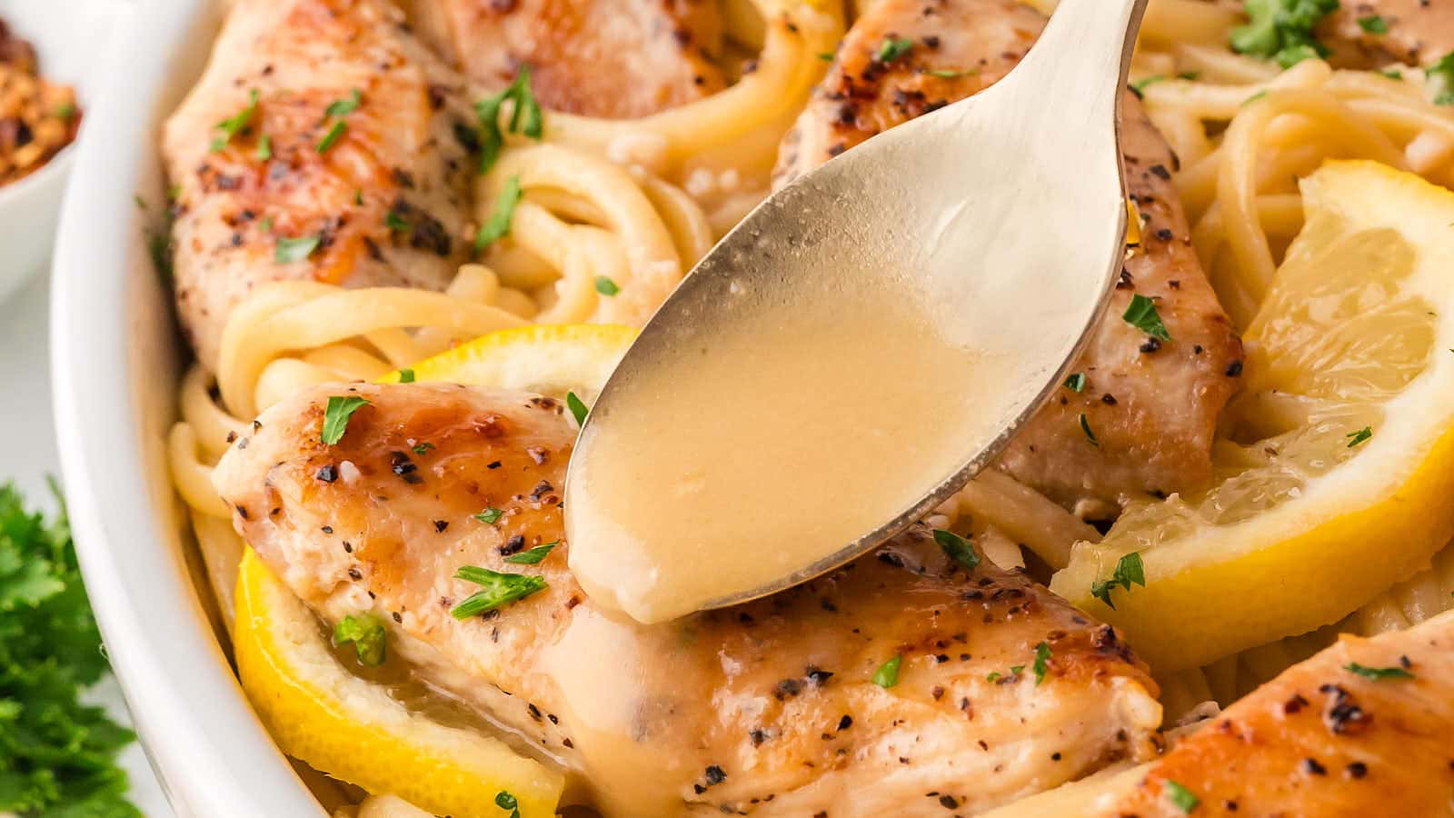 Chicken Scampi recipe by Cheerful Cook.