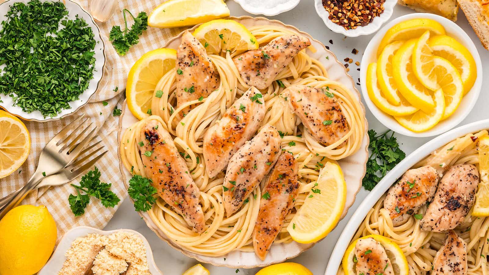 Chicken Scampi recipe by Cheerful Cook.