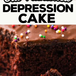 Depression Cake recipe by Cheerful Cook.