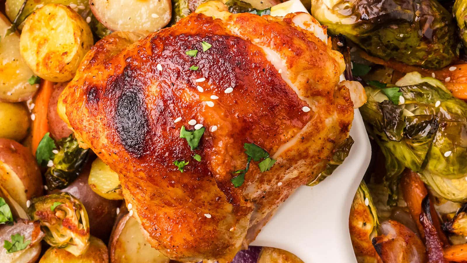 Honey Siracha Chicken recipe by Cheerful Cook.