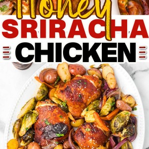 Honey Sriracha Chicken by Cheerful Cook.
