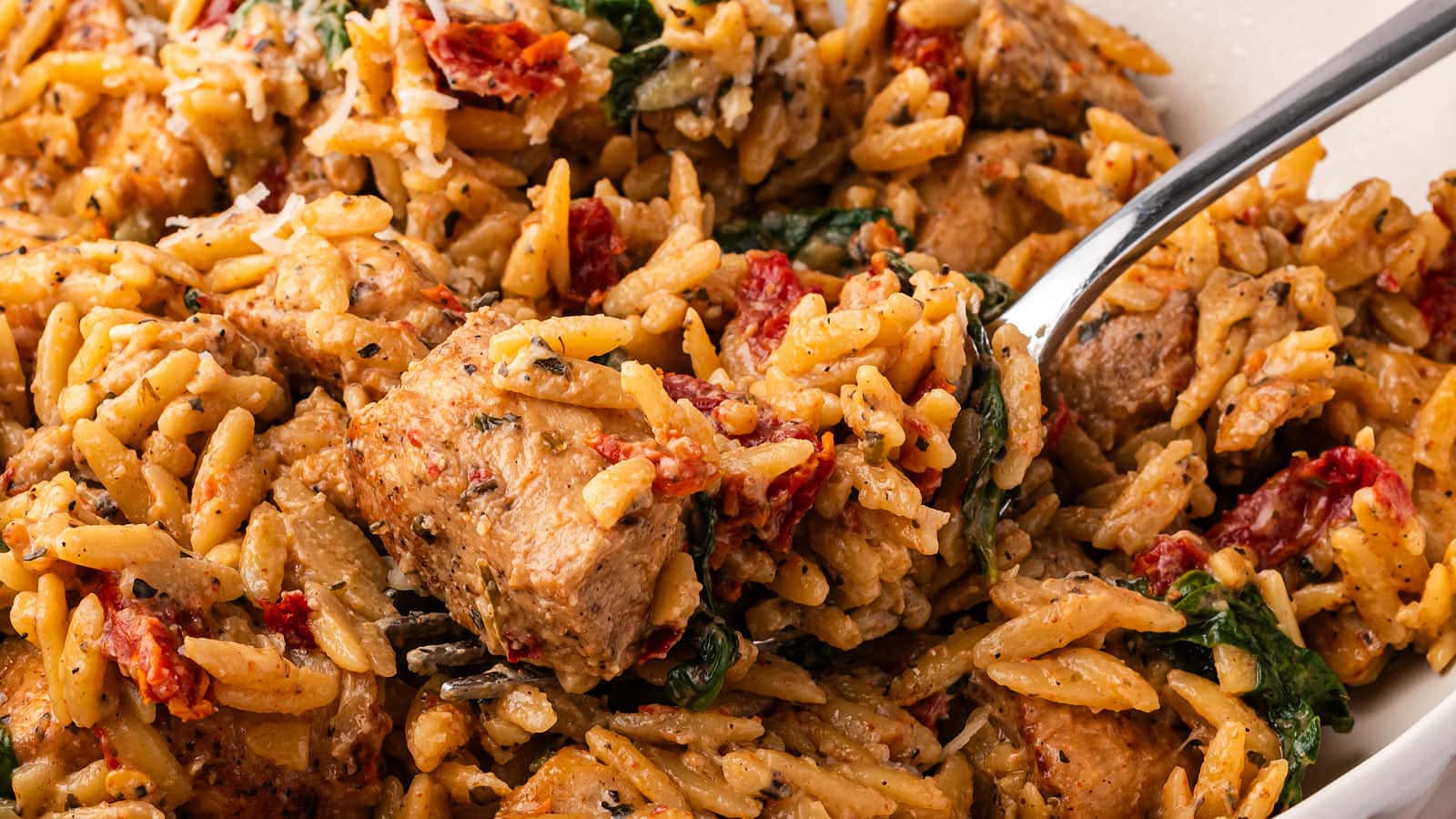 Marry Me Chicken Orzo recipe by Cheerful Cook.
