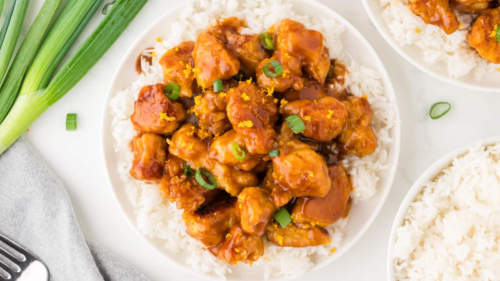 Orange Chicken recipe by Cheerful Cook.