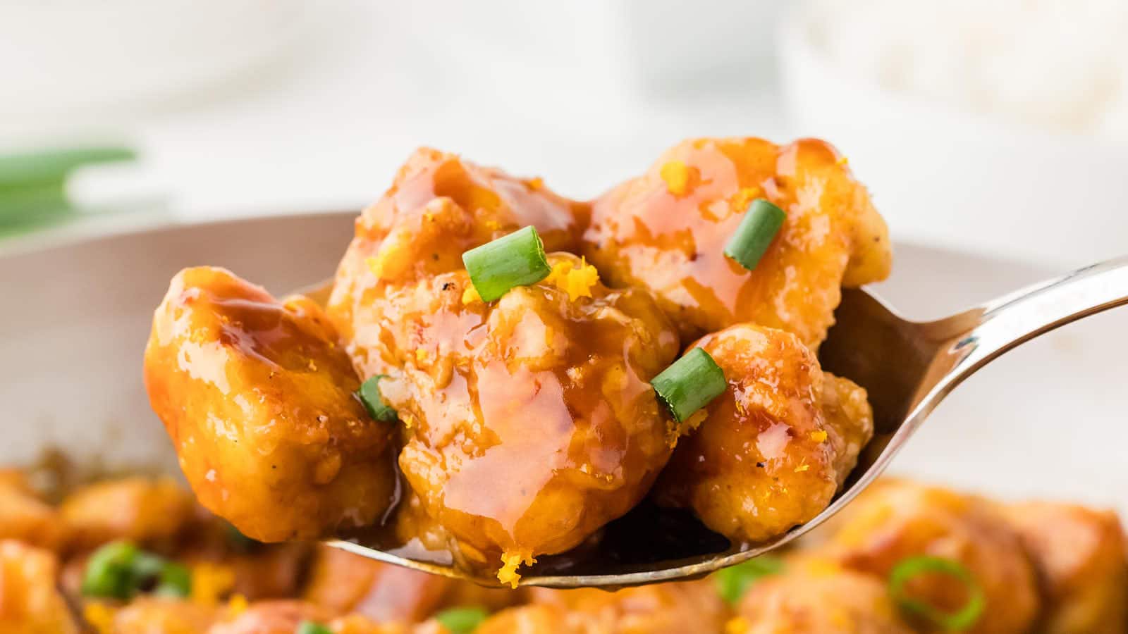Orange Chicken recipe by Cheerful Cook.
