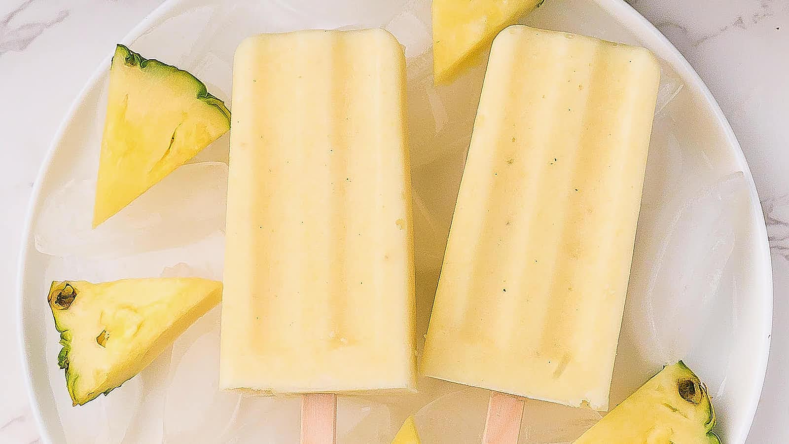 Pineapple Popsicles recipe by Cheerful Cook.