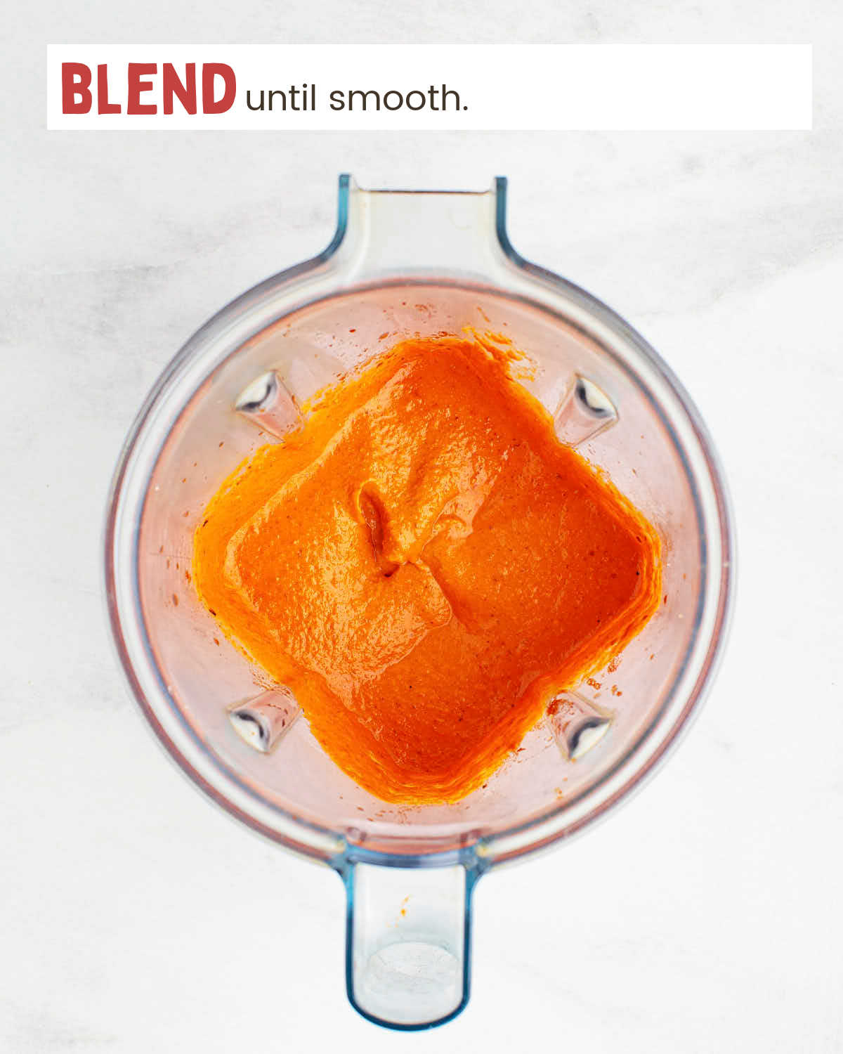 Romesco sauce in a blender.